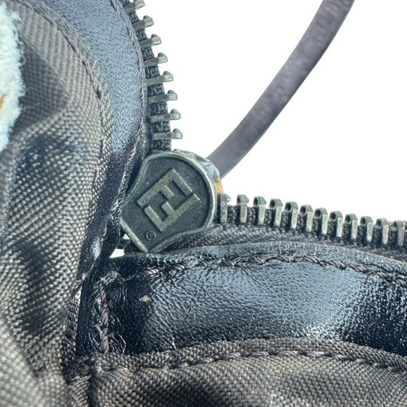 FENDI Vintage Zucca FF Pochette Baguette Shoulder Bag Made in Italy - Picture 14 of 16